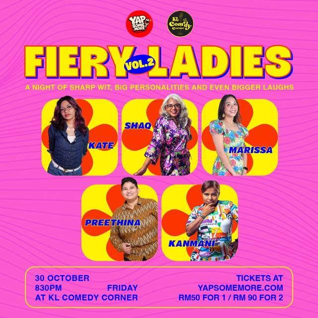 Poster: Fiery Ladies Vol 2 ft Marissa Wong & Friends